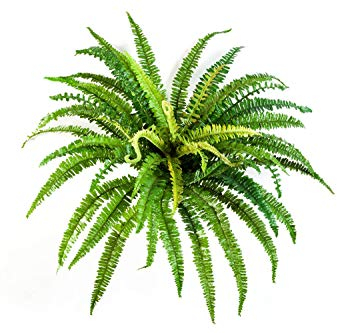 artplants.de Kunst Waldfarn Lean, 57 Lange, grüne Blätter, Ø 70cm, 55cm - Kunst Farn - Farn künstlich
