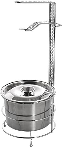 Kohlekorb Groß mit Zangen- und Deckelhalter