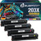 Bubprint 4-Pack Toner kompatibel als Ersatz für HP 203x 203a HP Color Laserjet Pro MFP M281fdw M254dw M254nw M254dnw M280nw M281fdn M281fw, m281fdw Toner