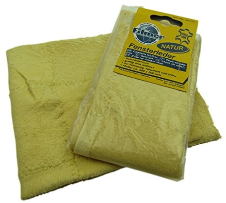 PROFI PREMIUM Natur ECHT-Leder Autoleder Fensterleder Ledertuch Lappen Schwamm