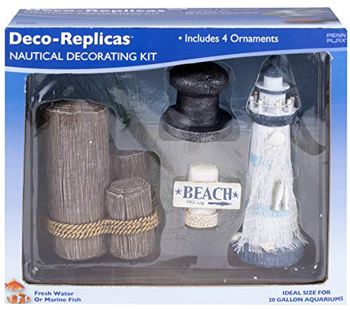 Penn Plax Deco-Replicas Komplett-Set für Ihr Aquarium (nautisch)