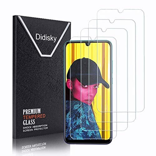 Didisky 4 Pezzi Pellicola Protettiva in Vetro Temperato per Huawei P Smart 2019/P Smart Plus 2019, Protezione Schermo [Tocco Morbido ] Facile da Pulire, Facile da installare, Trasparente