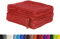 BaSaTex 10er Pack Waschhandschuhe aus 100% weicher und saugstarker Baumwolle | Öko-Tex Made in Green | Waschlappen Set 15x21 cm | Farbe: Rot