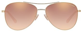 COACH 0HC7079 58mm Shiny Light Gold One Size