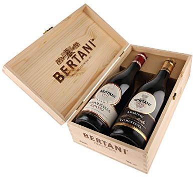 Cassetta da 2 bottiglie: Amarone Valpantena e Valpolicella Ripasso Bertani Bertani 0,75 L Cassetta di legno
