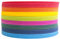 Set 24 Stück Schaumstoff Sitzkissen Kinder Sitzunterlage WASSERDICHT Rund mit Griff 35 x 35cm Regenbogenfarben für Kindergarten Morgenkreis, Schulen, Waldbühne