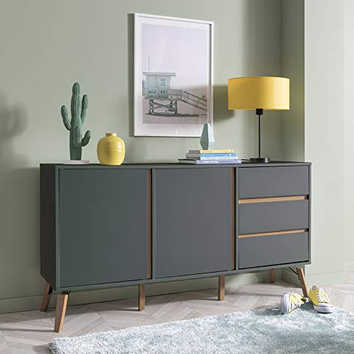 Noa and Nani Otto Sideboard Large 2 Door With Drawer In Grey
