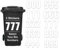 Pack of 3 White Bin Numbers for Wheelie Self Adhesive Waterproof Number - 7 (17 cm) Bin Stickers Packwith®