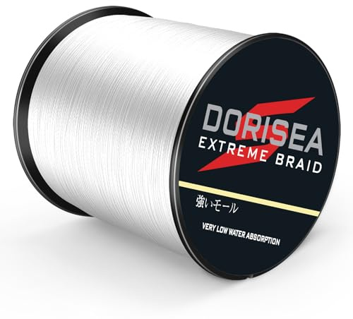 Dorisea Extreme Braid - Lenza da pesca intrecciata in 100% Pe, lunghezza 300 m, test 2,7-259,5 kg, resistente all'abrasione, incredibile Superline Zero Stretch, diametro piccolo