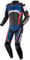 Bogotto Misano 2-Teiler Motorrad Lederkombi, schwarz/weiß/rot/blau, 48