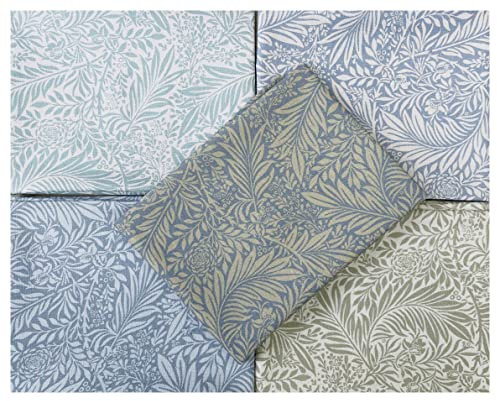 Fat Quarter Bundle - William Morris Larkspur Light Collection - Craft Fabric Material