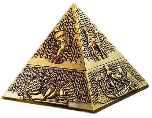 Baokuan Ägyptischer Pharao Metal Aschenbecher Pyramid Aschenbecher Kräuter Aschenbecher Weed Aschenbecher Home Kreative Möbeldekoration Raucherzubehör