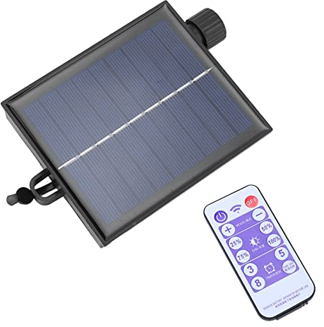 Panel solar de repuesto, caja de control de luz solar ajustable impermeable automática con control remoto, placa de circuito para lámparas solares para bucles exteriores alimentados por energía solar
