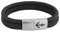 Original Segeltau Armband Tidewisp | Unisex | Edelstahl Sicherheits-Magnetverschluss | Anker Gravur | Surfer Armbänder | Paracord | 8 mm Durchmesser | Handmade | (23.00, Black-Trevor)