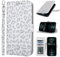 Zouzt Case for iPhone 12/12 Pro (6.1 Inch), Premium PU Leather Wallet Case with Credit Card Holder Slot Flip Folio Kickstand Shockproof Protective Phone Cover (White Leopard Pattern)