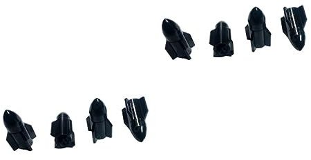 JECOMPRIS 8stücke Schwarze Aluminium Ventilkappen Für Auto Reifen Korrosionsschutz Einfache Installation Für Pkw Und SUV