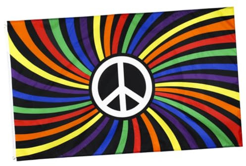 Regenbogenflagge 90x150cm aus Polyester für Party und Festival