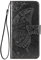 WBWONE para Vivo V40 SE 5G Funda, Flip Mariposas Carcasa Magnética con Soporte y Cartera para Tarjetas, Premium PU/TPU Cuero Case Cover Billetera. Negro