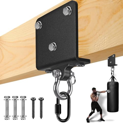 BeneLabel Boxsack Halterung, Boxsack Aufhänger Balken Montieren Schwere Tasche Hängenden Haken Karabinerhaken Hardware für Muay Thai Exercise Ausbildung Swing Hängematte Stuhl, 1000lbs