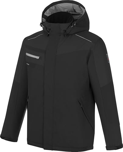 WÜRTH MODYF Winterjacke Parka Stretch Evolution für Herren | Extra warm durch 100% recyceltes Füllmaterial – wasserabweisend, winddicht, Kapuze abnehmbar – für Bau im Winter