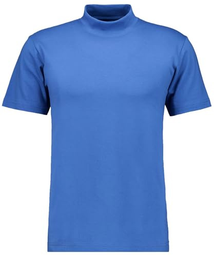RAGMAN Herren Stehkragenshirt Kurzarm Royal blau-736, M