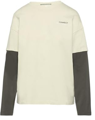 QS Two-Layer-Longsleeve mit Print