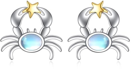 Huhn/Hase/Ananas/Pinguin/Ente/Hund/Marienkäfer/Honigbiene/Fußball/Baseball/Krabben Ohrringe 925 Sterling Silber Ohrringe Tiere Obst Schmuck Geschenke für Ladies Damen