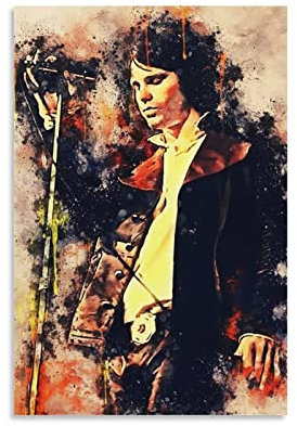 BBSYDH Leinwand Druck Poster 60 * 80cm Senza Cornice Jim Morrison 1 Classic Art Music Vintage Retro Home Camera da letto Soggiorno Decorazione