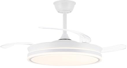 Ventilador LED aspas retráctiles Evo Blanco 72W 7920Lm CCT Dim Smart