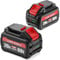 2X 12Ah Batteria di Ricambio per Dewalt Flexvolt 20V 60V 18V 54V Batterie Compatibile con DCB606 DCB609 DCB612 DCB546 DCB547 DCB548 DCB200 DCB201 DCB203 DCB204 DCB206 DCB207 DCB209 DCB182 DCB184