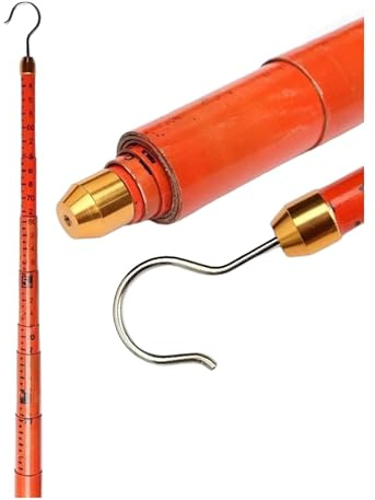 Mètre télescopique isolé, Tige de Mesure Hauteur isolée télescopique en Fibre Verre(800cm/26.2ft)