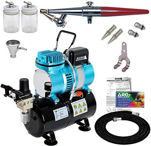 PAASCHE H-Set Airbrush w/Quiet AIR Compressor with Tank by Paasche