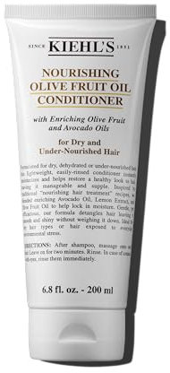 KIEHL'S Leichte Spülung für trockenes strapaziertes Haar, Conditioner, einfach auszuspülen, Olive Fruit Oil Nourishing Conditioner, 200 ml