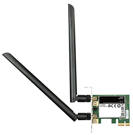 D-Link DWA-582 Adattatore Wireless AC1200, Dual Band, PCI Express, Nero