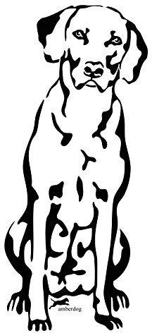 amberdog Autoaufkleber Rhodesian Ridgeback Art.Nr.AT0144 Auto Aufkleber Wohnmobil Wohnwagen Hunde