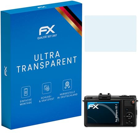 atFoliX Schutzfolie kompatibel mit Olympus XZ-1 Folie, ultraklare FX Displayschutzfolie (3X)