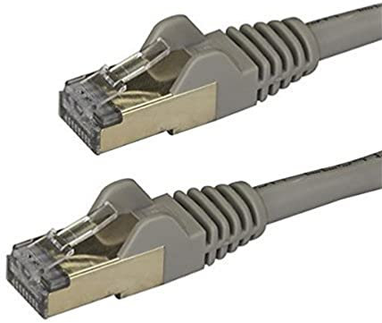 StarTech.com 2 m CAT6a Ethernet Cable - 10 Gigabit Shielded Snagless RJ45 100W PoE Patch Cord - 10GbE STP Category 6a Network Cable w/Strain Relief - Grey Fluke Tested UL/TIA Certified (6ASPAT2MGR)