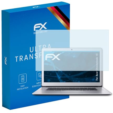 atFoliX Lámina Protectora de Pantalla compatible con Acer Chromebook 15 Película Protectora, ultra transparente FX Protector Película (2X)