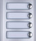 Farfisa PL24S Profilo-Modulo Campanello, 4 Tasti, codificato, Grigio