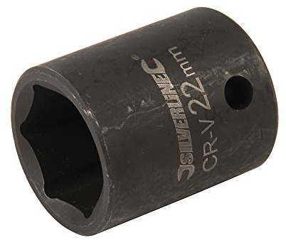 Silverline 895642 Impact Socket 1/2 Drive 6pt Metric 22 mm