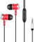 iN TECH Ear Headphones – 3.5mm Input Jack Aux Connection with Compact Design – Excellent for Active Lifestyle, DJs, Musicians, TV, Phones, Tablets, with Built Mic Supports Hands Free Calls