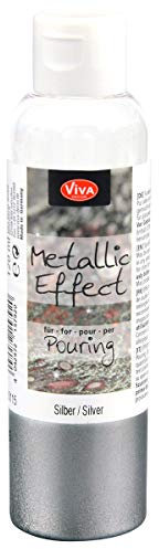 Viva Decor Metallic Effekt Pouring 120ml Acryl Gießtechnik Silber