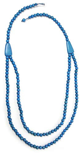 collezione alessandro Lange Kette Gina mit Holzperlen