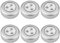 Nesloonp Set of 6 LED Touch Lamps, Battery Operated, Night Light Self-Adhesive (3M Brand Adhesive) for Bathroom, Car, Kitchen, Cabinet, Room, Storeroom, Shed, Attic, Toolbox, Car, Boat, Caravan