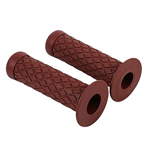 Motorrad Griffe 1 Paar 22mm 7/8 Gummi rutschfeste Lenkstange für Motorrad Fahrrad(Braun) Handlebargrip Lenker Für Motorräder Griffe Lenkergriffe Motorrad Griffgummi 22Mm