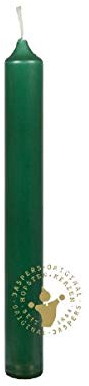 Kronenkerzen Jagdgrün 175 x 22 mm, 10 Stück, Premium Kerzen von Jaspers Kerzen