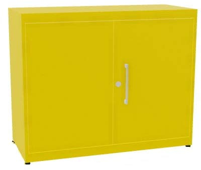 Mauser Kontoro 2OH Aktenschrank aus Stahl, für Büro, in vielen Farben erhältlich (Gelb)