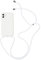 Jacyren Handykette kompatibel mit iPhone 8/7/SE (2020), Hülle iPhone 7 mit Umhängeband Silikon Case mit Kette zum umhängen, Weiß