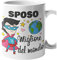 Colorfamily tazza mug Sposo sei la migliore del mondo idea regalo per lo Sposo