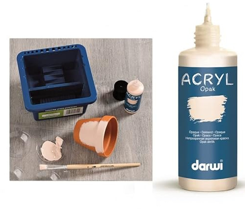 Darwi Peintures crémeuses acryliques, Opak, 80 ML, Coloris au Choix